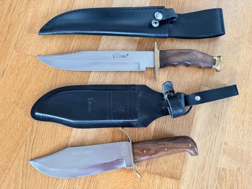 Leopard bowie knife set - 2,