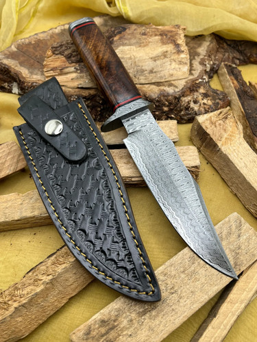 Damast bowie messer - bowie, schöne
